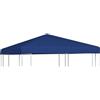 Générique Tetto per tendone di ricambio, 3 x 3 m, blu, telo gazebo 310 g/m², in poliestere, con rivestimento in PVC resistente all'acqua, solare e pioggia leggera, angoli rinforzati