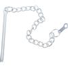 Ciieeo Catena Perno in Acciaio per Fissaggio Ombrellone da Giardino | Ricambio Argento Versatile per Terrazza o Balcone, Sostituzione Semplice, Compatibile Parasoli e Modelli a Braccio