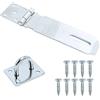 SZXMDKH Lucchetto con Chiusura a Viti, Chiusura Hasp in Acciaio Inox, Chiusura con Chiave per Porta di Giardino, Lucchetto non deforma per Camera da Letto, Armadio, Cassetto，5 inch