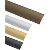 Gedotec Profilo di transizione in laminato - binario di transizione in vinile autoadesivo per pavimenti curvi | MADE IN GERMANY | alluminio anodizzato bronzo | profilo 40 x 1000 mm