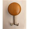 MITAL PORTABITO art. 1268 CILIEGIO/GANCIO NICHELATO OPACO mm. 155x80x55