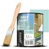 JOVIRA PINTURAS Chalk Paint - Vernice gessata all'acqua opaca + Pennello speciale per legno. Rinnovate i vostri mobili con creatività. (750 Millilitri, Verde Giada + Pennello) F-27-K