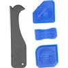 Gucagle Kit di strumenti per calafataggio sigillante Strumenti professionali di finitura per calafataggio in silicone per guarnizioni per bagno da cucina 4 pezzi Spatole in plastica