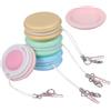 DOITOOL Panno Pulizia Schermo Macaron 4 Pezzi in Silicone e Pp con Coperchio
