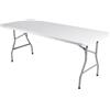 Decor Space Tavolo pieghevole da catering e campeggio a valigetta con maniglia (240 x 74 cm)