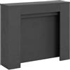 Itamoby, Consolle allungabile 90x25/211 cm Kiba antracite spatolato allunghe interne