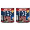 TIXE Smalto a Solvente Brilltix | Vernice a Solvente con Finitura Lucida e Brillante, Uniforme e Compatta, Alta Resistenza | 500 ml | Grigio Perla | Made in Italy (104.505) (Confezione da 2)