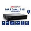 Hikvision DVR 8 Canali 5MP Lite 5in1 TVI CVI AHD CVBS IP H.265+ Hik-Connect