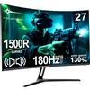 Minifire Monitor curvo da gioco 27 pollici MFG27C1 180Hz 1Ms 130% sRGB Monitor c