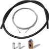cyclingcolors cavo acceleratore universale moto ciclomotore con guaina serracavo compatibile con carburatore Dell'orto, nero