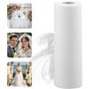 Gyxova Rotolo di Tulle 30cm x 91.5 m, Rotolo Tulle Bianco,Tulle Bianco Rotolo Matrimonio，Bobina Bianco per Matrimonio, Nastro per Decorazione Compleanno, Festa, Ornamenti, Regalo, Confezione, Fai da Te