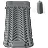 RUMBALUXY Materassino Campeggio con Pompa a Pedale, Autogonfiabile Materasso Gonfiabile, Compatto Cuscino da Campeggio Leggero, Grigio, 193x68x8cm Singolo (Spessore 8cm)