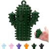 KOVSGQ Giocattolo per cani in silicone per adulti, motivo: cane e gatto, per alleviare l'ansia, lo stress per lo stimolo dello strumento divertente per l'grippie (verde)