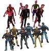 MUSISALY Set di 12 Figure in Plastica Modellismo Militare Zombie, Figure Articolate 10cm per Ragazzo Ragazza, Gioco Educativo per Sviluppare Immaginazione e Ambientazione di Stili multipli
