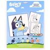 CERDÁ Life's Little Moments Set di Cancelleria Colorabile Bluey | Kit di Disegno per Bambini con Cartoncini, Colori E Pennello Incluso