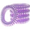 Specora -Select - Elastici per capelli a spirale viola metallizzata Slim - 4 cm - Confezione da 5 pezzi - TPU ottimizzato - Forza di serraggio migliorata - Delicato i capelli - Senza pizzicare