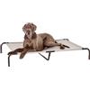 Amazon Basics Cane, Lettino rialzato rinfrescante per animali domestici, stoffa, Misura XL, Grigio, L 153 x P 94 x H 23 cm