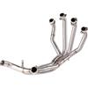 Generico Accessori Decorativi Durevoli Per Moto Tubo Di Scarico Anteriore Collegamento Collegare Marmitta Per Kawasaki Z1000 2010-2020(Style 1)