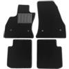 ASC Tappetini Auto Compatibili con Fiat 500L 2012-2017, Moquette, Bordo Antiscivolo, Battitacco in Gomma