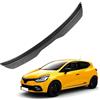 KizmiQ Auto Spoiler Posteriori per Ren-Ault Clio MK5 Clio 5 2019 2020 2021 2022 2023 Nastro Installare Adesivo,ABS Alettone Tetto Posteriore Tuning Ala Styling Accessori,B/Carbon Fiber