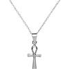 81stgeneration Ciondolo Ankh | Collane in Argento Sterling 925 per Donna da 18 | Collane da Uomo con Croce Egizia in Argento Massiccio | Regalo per Uomo | Gioielli Wiccan