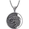 BTSEURY Witcher, collana con ciondolo a medaglione di , per San , compleanno, per gli amanti dei lupi