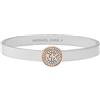 Michael Kors Bracciale da donna in acciaio inox con chiusura a scatto, colore: oro, Taglia unica, Ottone, Senza pietre preziose