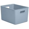 TATAY Scatola Portaoggetti Baobab Senza BPA Design Compatto Versatile | Scatola Portaoggetti Casa | Capacità 22 L | Misure 29,4x38,5x23 cm | Materiale Senza BPA | Manici Integrati, Blu