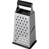 Stanley Rogers Grattugia Quadrata in Acciaio Inox - Grattugia Grossa, Fine, Raspa e Affettatrice - Perfetto per Formaggio, Parmigiano e Verdure - Fondo Antiscivolo - Circa 11,5 cm