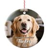 DPDP Palline di Natale Personalizzate - Regali in Memoria del Cane, Addobbi Commemorativi, Decorazione Natalizia in Ceramica, Regalo per Amanti dei Cani