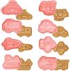 Rairsky 8 Pezzi Formine Biscotti Veicolo, 3D Auto Forme Biscotti Bambini Stampi | Plastica Stampini per Biscotti Riutilizzabile Formine per Biscotti Taglia Biscotti per Decorare Biscotto Dolci Torta