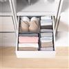 LAJIAKE Set di 4 organizer per cassetti adatti per guardaroba PAX, 50 x 58 cm, pieghevole, per vestiti e vestiti per bambini, design modulare, stabile, grigio
