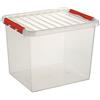 SUNWARE perfectly organised 6 X Sunware Q-Line Box - 52 litri - 500 X 400 X 380 mm - trasparente/rosso