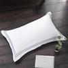 DIRKES 1pc di Lusso 100% Cotone Egiziano Ricamo Hotel federe Copertura del Cuscino Federa Bianca 55 * 85 cm