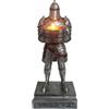 HDMbigmi King's Guard, Portacandele in resina a forma di cavaliere in piedi, porta candelabro Warrior, porta penne, per ristorante, altare, tavolo di casa (argento)