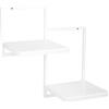 FRAMADO - Mensola a muro per piante Duo Ripiani 2 livelli - Bianco - 39x21x40cm - Mensola a muro in metallo - Supporto decorativo - Accessori per interni per il soggiorno