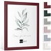 Bildershop-24 Cornice portafoto moderna stabile Dalia rosso scuro 15 x 15 cm cornice per foto certificati, poster colore e dimensioni a scelta