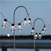 Lights4fun - Catena di 20 Lampadine con LED Bianco Caldo per Esterni ad Energia Solare