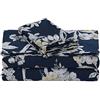 Tribeca Living Set di lenzuola stampate in cotone a 300 fili, con tasca extra profonda, per letto matrimoniale XL, colore: blu navy colmar/multicolore