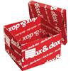 Dox Scatola archivio Dox & Dox con coperchio dorso 29 cm bianco/rosso 1600175
