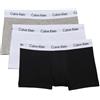 CKJ Low Rise Trunk 3 Pack - boxer - uomo, Black/White/Grey