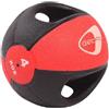 Get Fit Medicine ball 4KG - attrezzi body building, Black/Red