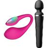 LOVENSE Pack Duo : Lush 4 Uovo Vibrante Connesso + Domi 2 Massaggiatore Wand Potente - Sex Toys per Donne e Coppie