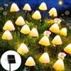 Joycome 5M 20 LED Fungo Luci Solari da Giardino - Bianco Caldo