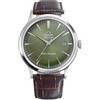 Orient Classic Bambino Classic - Orologio Uomo Automatico E A Carica Manuale Meccanico Classico Cinturino In Pelle Marrone Cassa In Acciaio Inox Quadrante Analogico Verde - RA-AC0029E