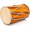 The Great Indian Bazaar Fatto a mano in legno e pelle classica indiana Folk Tabla Drum Set batteria a percussione a mano Strumenti musicali del mondo Punjabi Dhol Dholak Dholki Divertimento per adulti Compleanno
