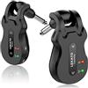 LEKATO - Sistema ricetrasmettitore digitale senza fili per chitarra e basso, ad alta frequenza, 5,8 GHz, ricaricabile