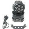OEM SYSTEMS PROIETTORE LED RGB TESTA ROTANTE MOBILE EFFETTI DISCO 7 LED 10W Led wash DMX