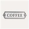 KeyHome Store Tabella "Coffee" in Latta H10x32 cm