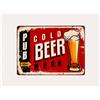 KeyHome Store Tabella "Cold Beer" in Latta H40x30 cm